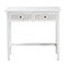 Baxton Studio Yelena Classic and Traditional White Finished Wood 2-Drawer Console Table 236-13336-ZORO - alternate 3